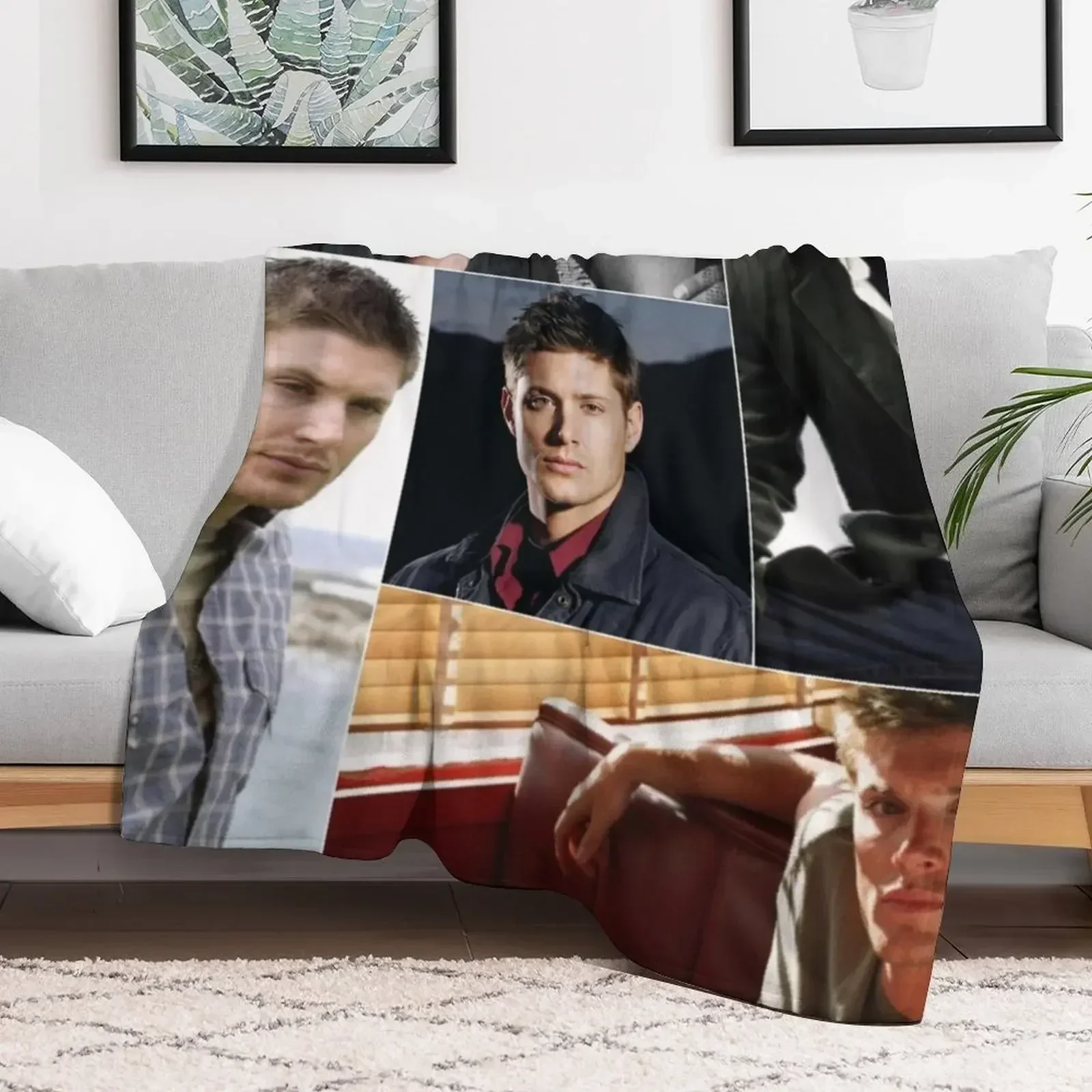 Дженсен Эклз прямоугольное фотоколлаж пледы манга на зиму винтажные теплые