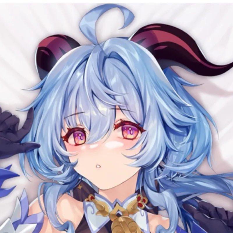 Аниме Genshin Impact Ganyu seksowna с изображением героев мультфильма дакимакура накидка на