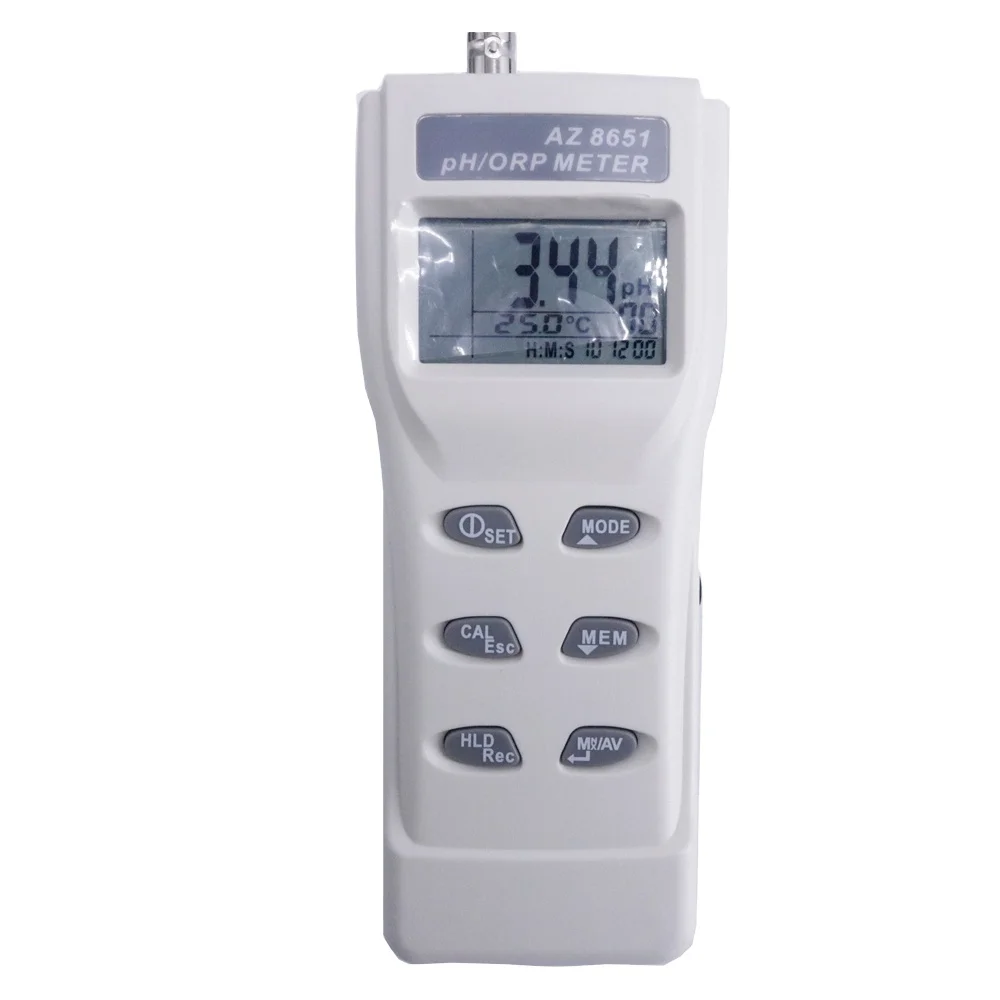 

AZ8651 Handheld PH Meters Soil Water PH Meter ORP Tester Meter Detector Monitor Analyzer 0 to 14 PH Range
