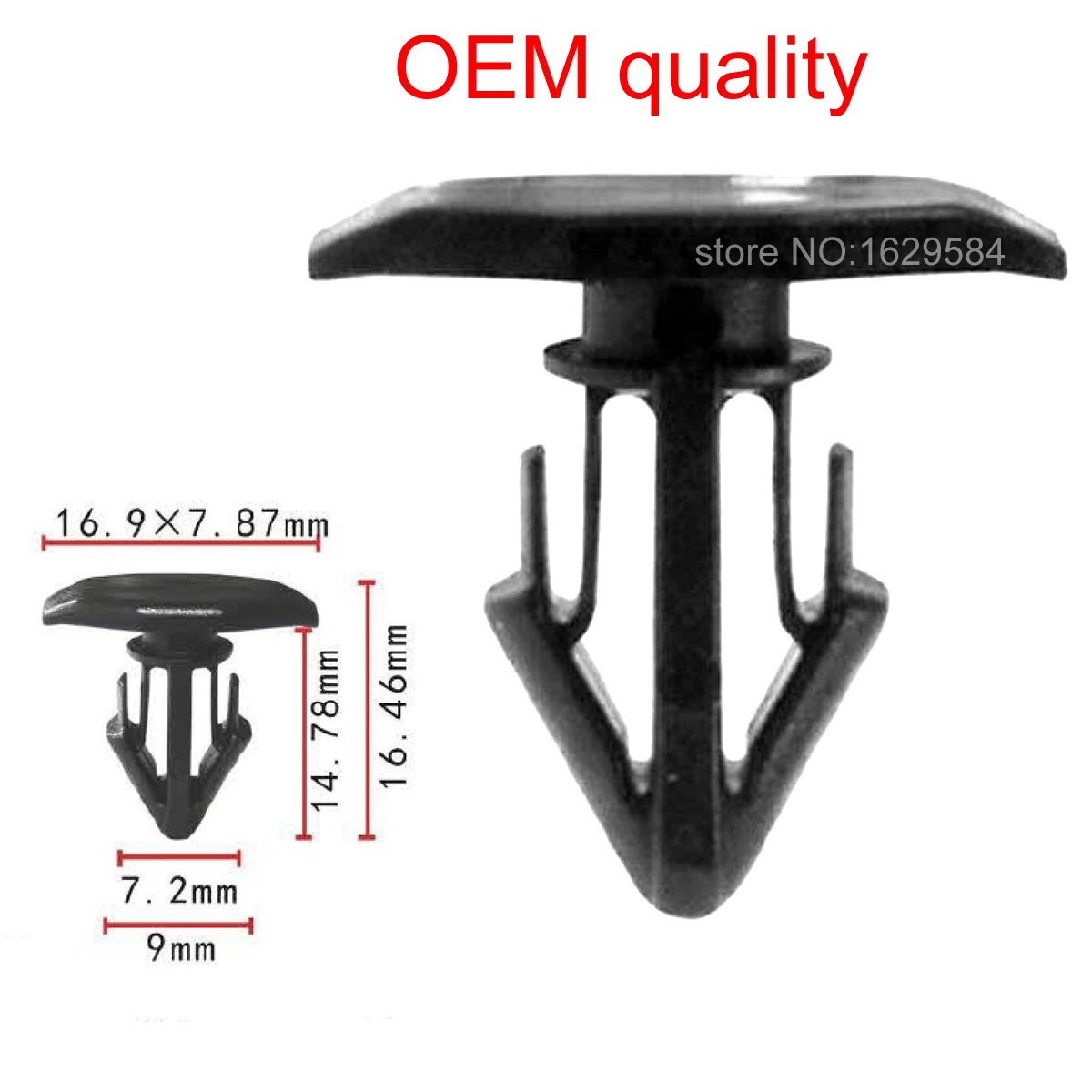 

10/100/500x OEM Celica Supra, нейлоновый держатель с заклепками для Toyota 90467-10146 9046710146