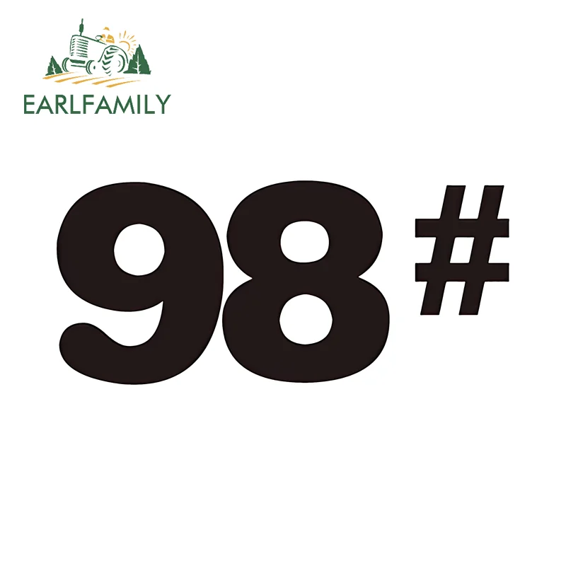 

EARLFAMILY цифровая модель бензина, индикационный знак для крышки топливного бака, наклейки, внешние аксессуары, крутая индивидуальность, автомобильная этикетка