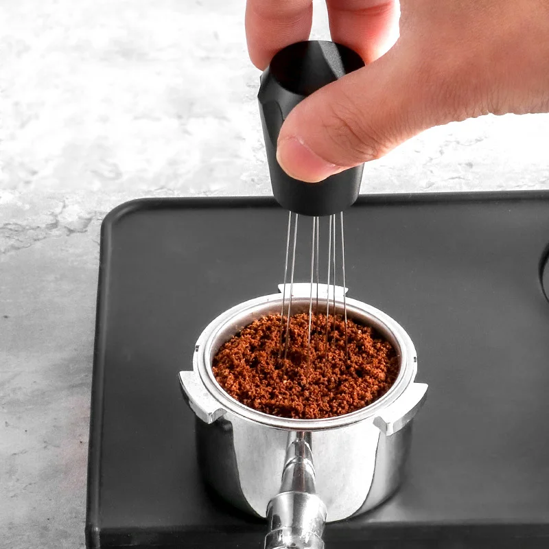 

Needle Coffee Poeder Sabotage Distributeur Levelertool Koffie Poeder Espresso Roerder Roeren Tool FoodGrade Rvs Naalden Stirring