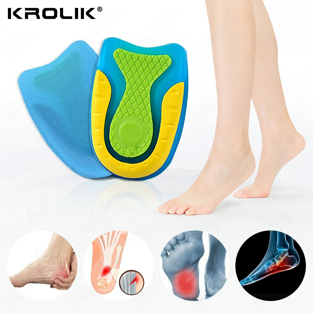 

Gel Insole Silicone For Women Man Heel Cushion Insoles Soles Relieve Foot Pain Spur Support Shoe Pad High Heel Insert Unisex