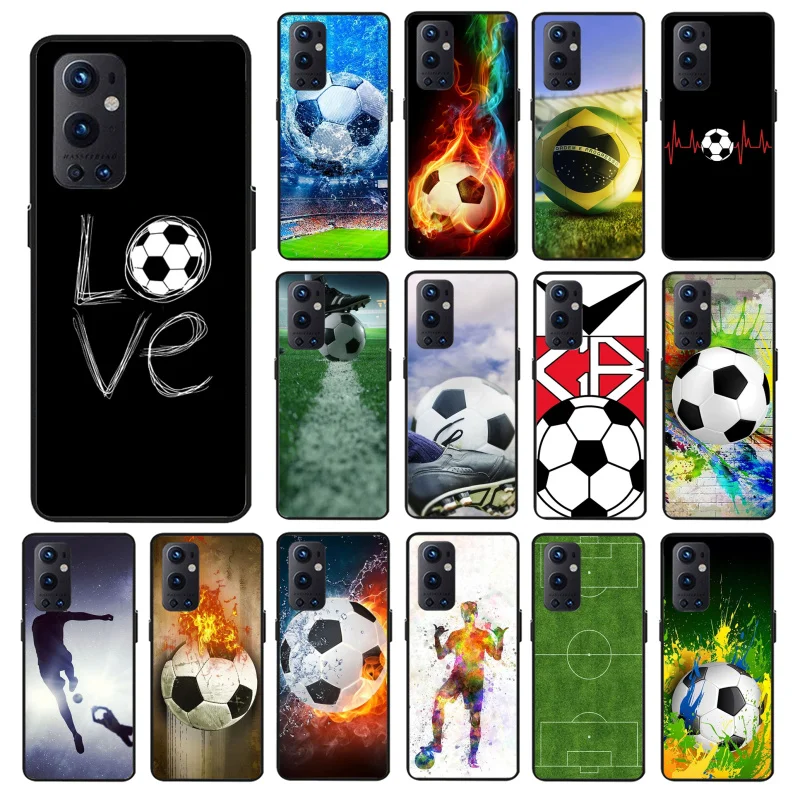 

Football soccer ball design Phone Case for OnePlus 10 Pro 10T 7T Pro 8 8Pro 8T 9 Pro 9R 9RT Nord2 OnePlus N100 N10 N200 Nord CE