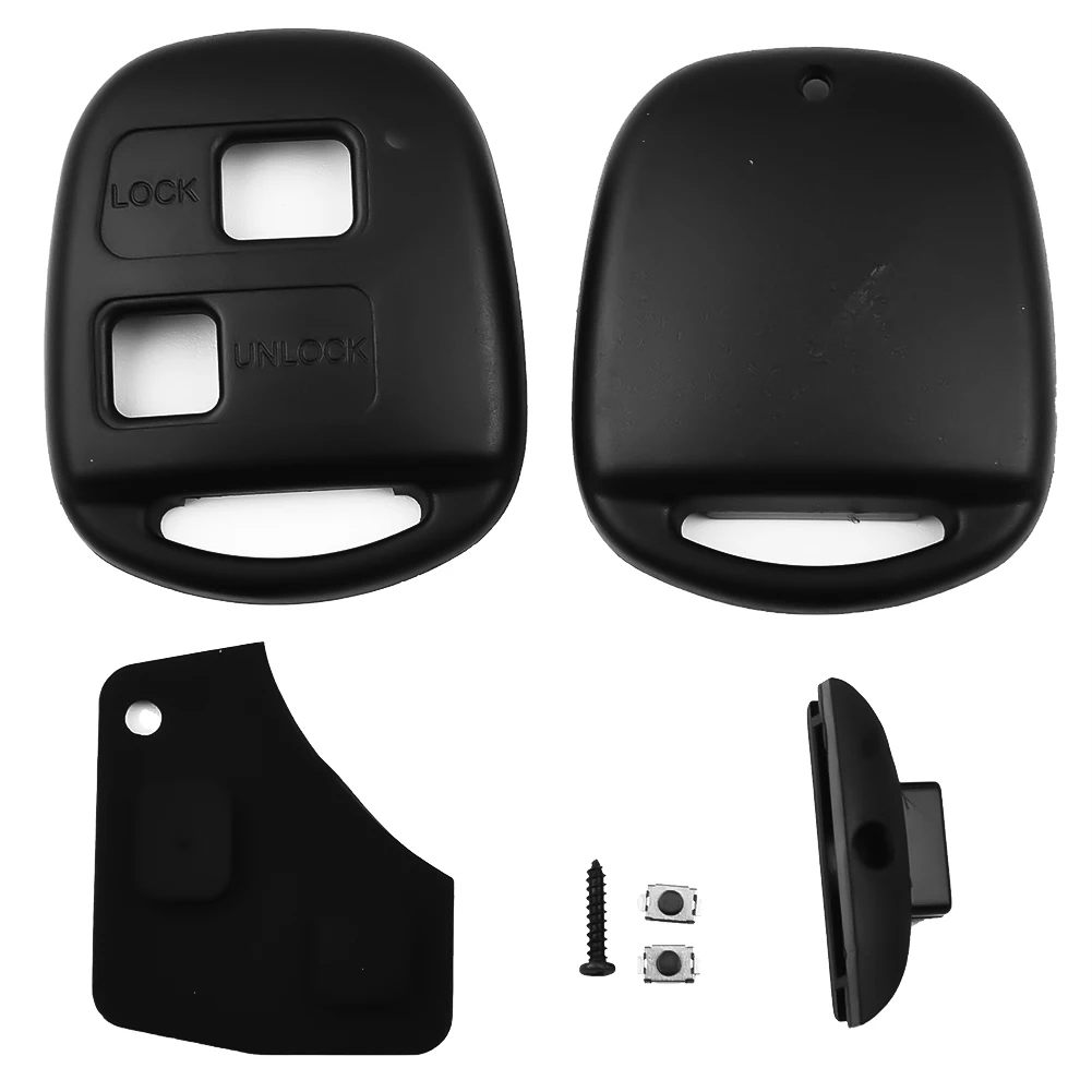 

For Toyota-Yaris Remote Key Case Button Protector Anti-Scratch Shell With 2*Micro Switch For Corolla For RAV4 Car Accessories