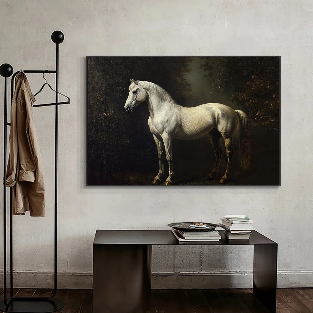 Современные классические дикие животные лошадь портрет ретро постеры принты