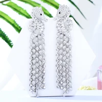 jimbora brand new statement hippocampus tassel shiny pendant earrings for women show party occasion jewelry best ladies gift