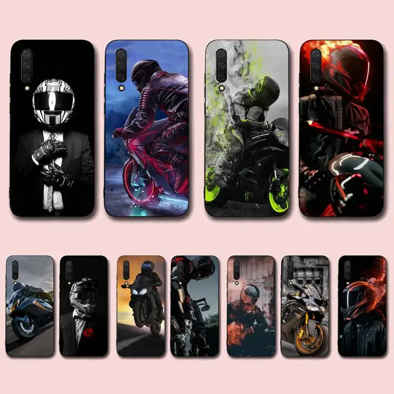 

Fashion Motorcycle Man Phone Case for Xiaomi mi 5 6 8 9 10 lite pro SE Mix 2s 3 F1 Max2 3