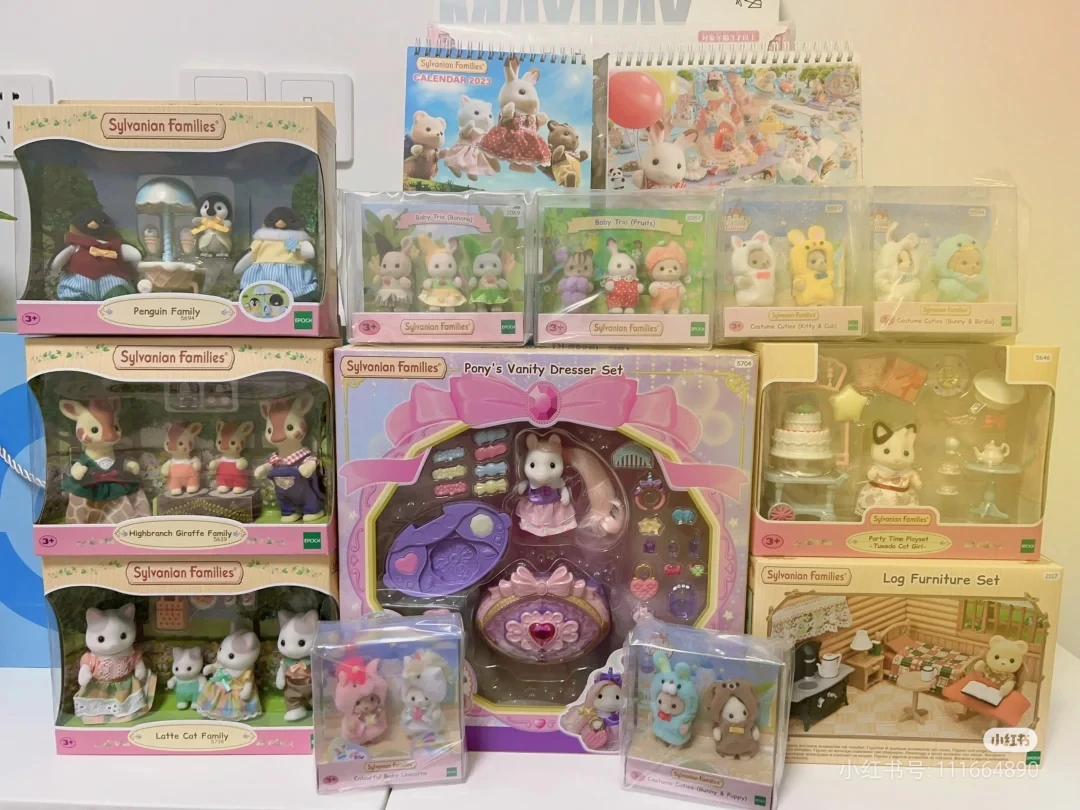 Оригинальный японский набор аниме-фигурок Sylvanian Forest: Рождественский комплект, игрушка-робот Единорог для аттракционов, кукла для переодевания, лимитированный подарок для фестивалей (art.: 3920da198cfd4) - 3920da198cfd4