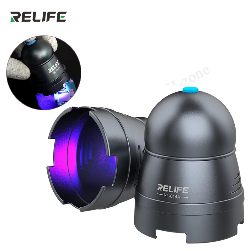 RELIFE Efficient UV curing lamp USB Adjustable Time Switch Portable Headlamp Bead Green Oil Glue Curing Tool RL-014A