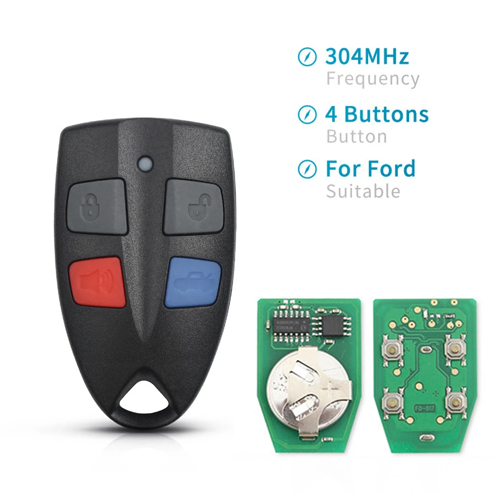 

ECUTOOL 4 Buttons 304MHz Replacement Smart Remote Car Key Fob For Ford Falcon AU FPV XR6 XR8 Series 2 3 99'-02' AU2 AU3