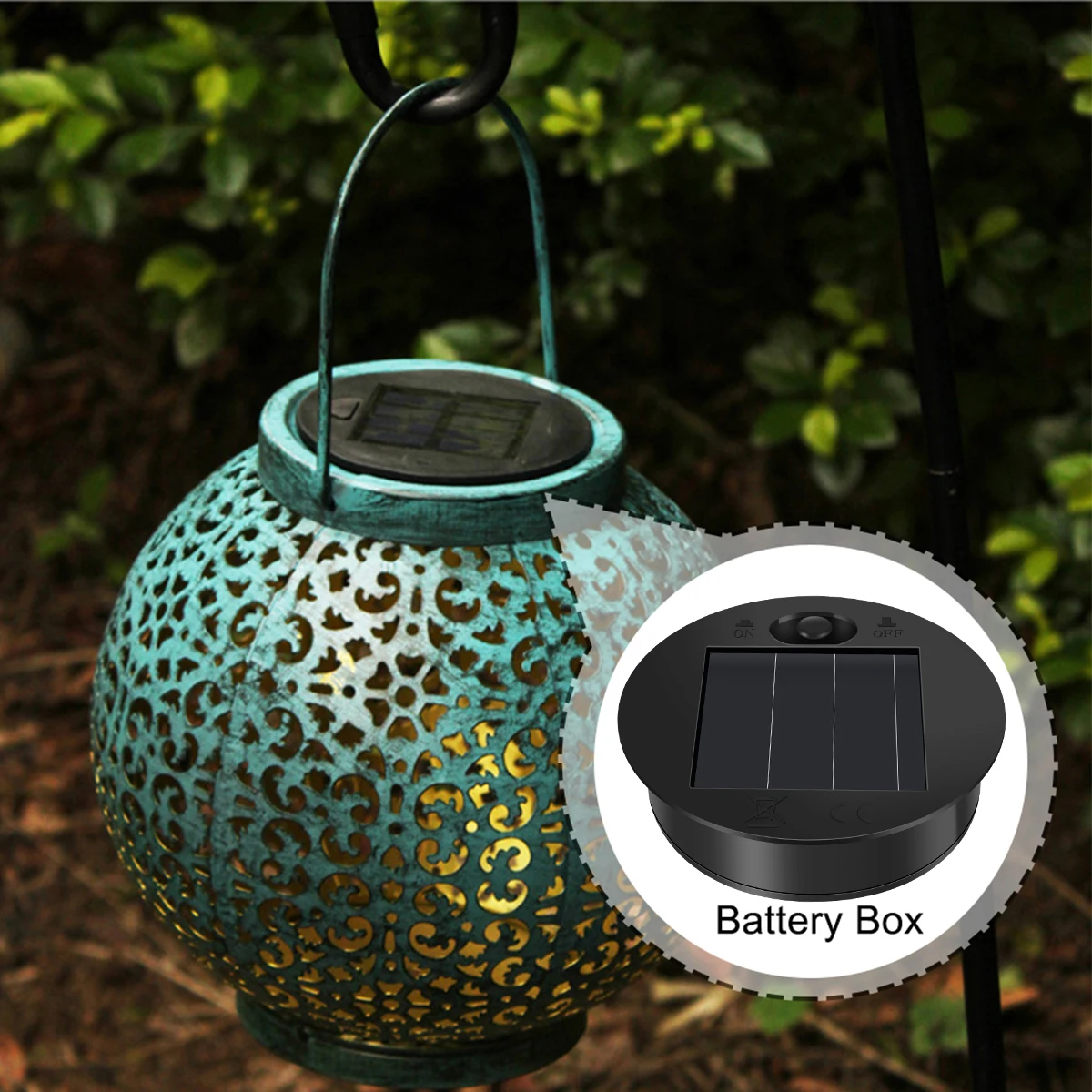 

2pcs Solar Lantern Replacement Top with 30 LED String Lamp Solar Panel Light Lid Solar Battery Boxes Solar Lamp Replacement Part