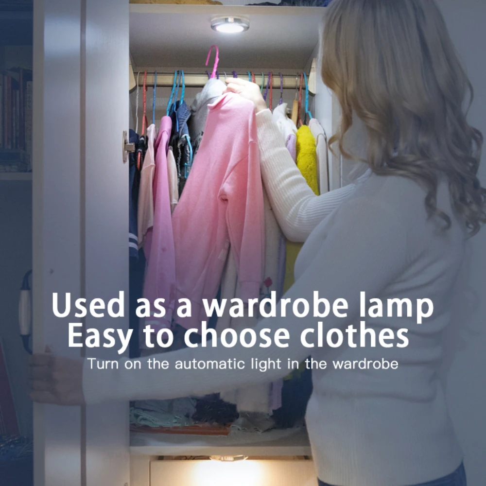 

Closet Battery Power Bedside Lights Wireless Night Light Pir Infrared Motion Auto On And Off Wall Lamp For Home Hot Led Sensor