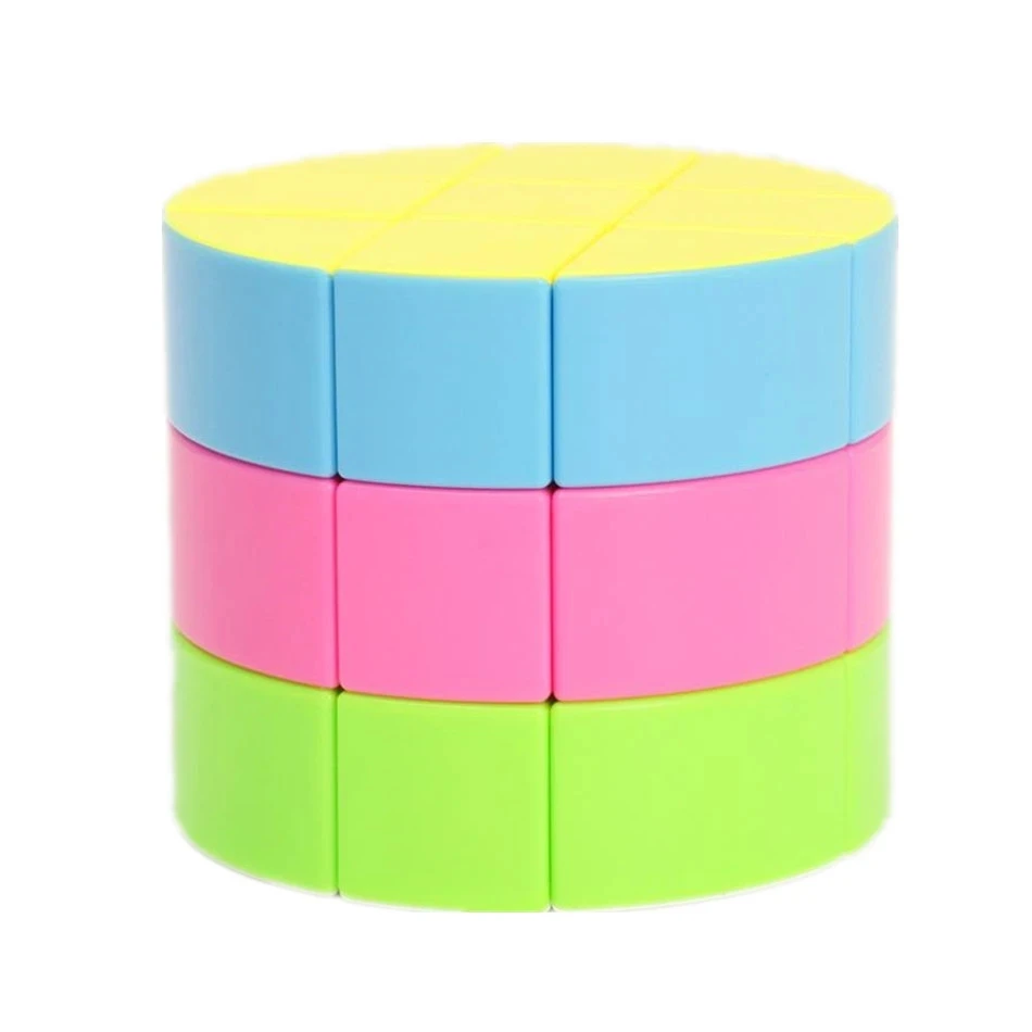 

ZCUBE 3 layers Cylinder 3x3 barrel Speed Cube Colorful Puzzle Magic Professional Twist Educational Kid Toys