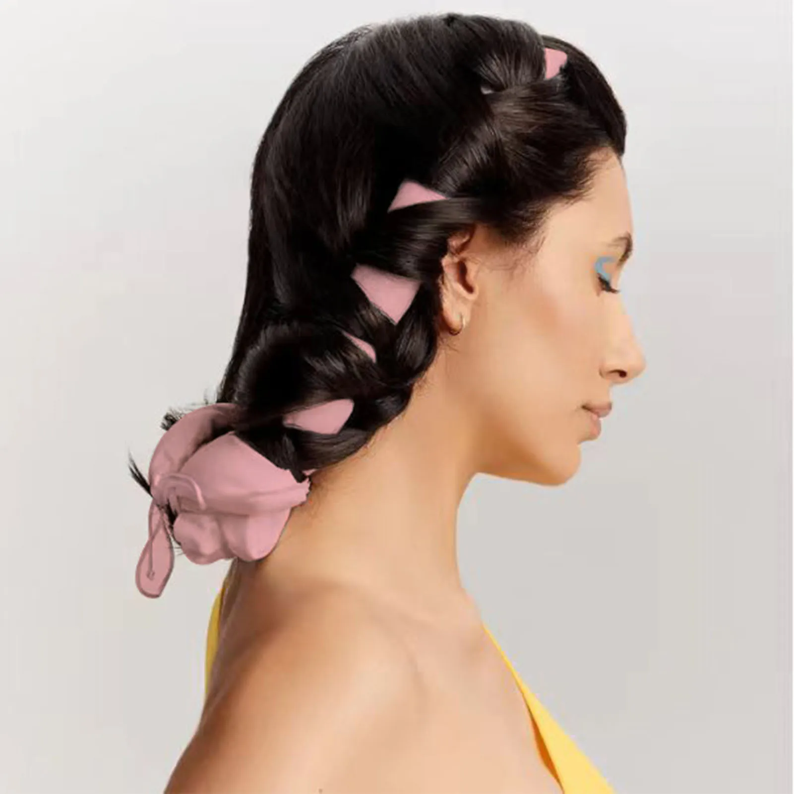 Безнагревающийся стержень для завивки волос повязка на голову с хвостовой