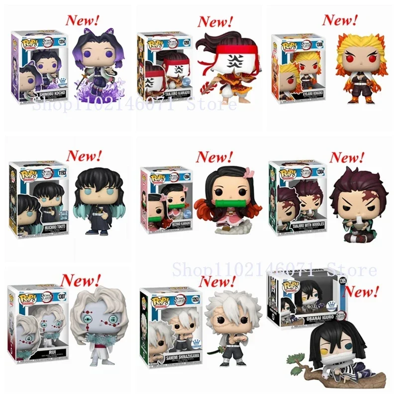 НОВЫЙ Funko pop Demon Slayers Muichiro 1193 Tanjuro 1255 Rengoku 1308 Shinobu 1314 коллекционная фигурка модель