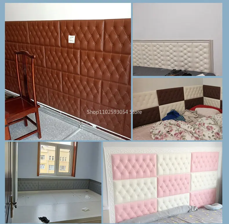 

Self-adhesive soft bag 3d three-dimensional tatami cushion anti-collision wall stickers bedside stickers decorative wallpaper