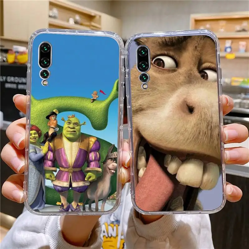 

Disney Shrek Phone Case For Xiaomi 11 Redmi Note 11pro5G 8T 9A 9S 12S K30 10T Pro Ultra K40pro Transparent Case