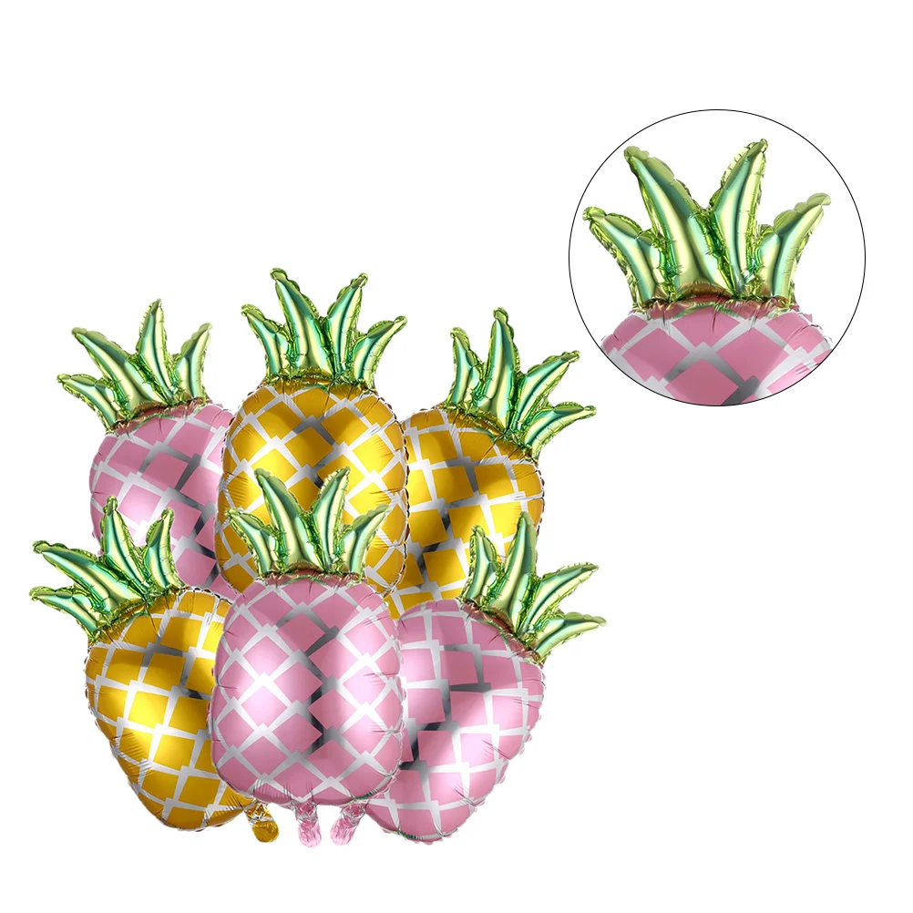 

Party Balloonspineapple Tropical Luau Favors Balloon Film Decoration Hawaiian Theme Beach Hawaii Metallic Aluminumwedding Kids