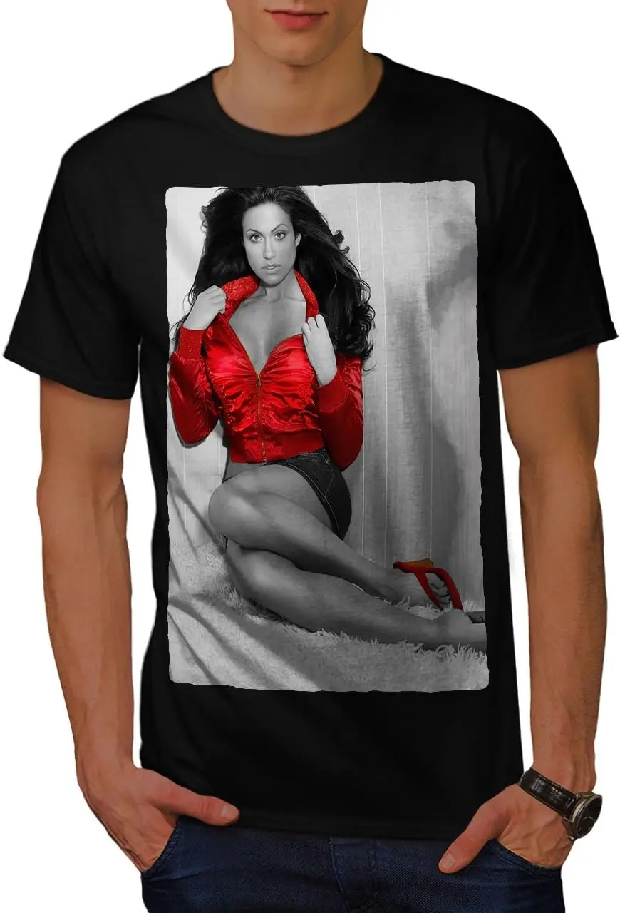 Сексуальная мужская футболка Wellcoda Model Nude Hot Photo с графическим принтом