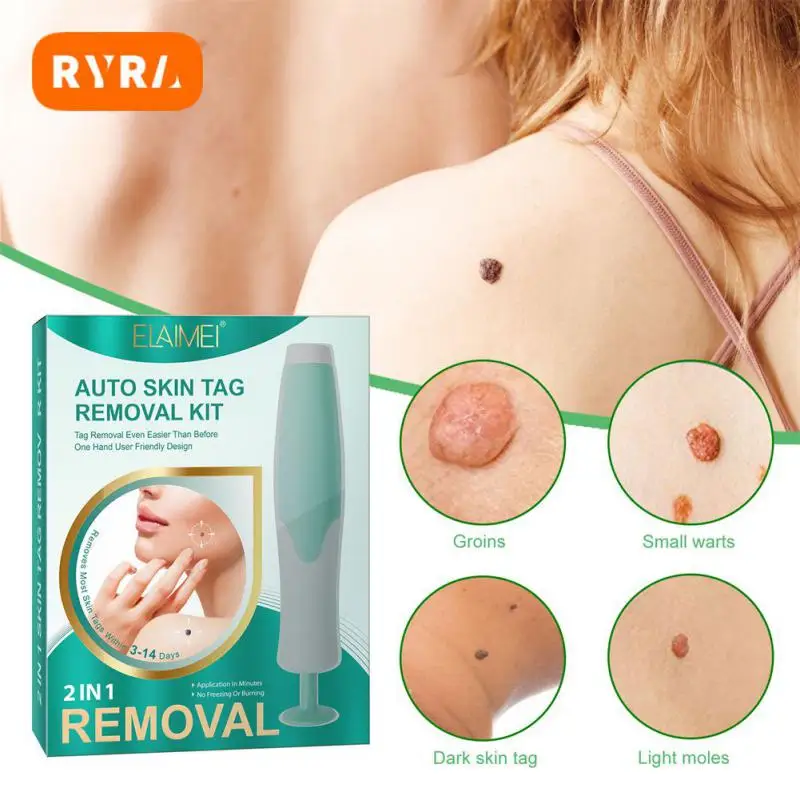 

Double Headed Wart Removing Pen Set 2 In 1 Painless Auto Dark Spot Remover Skin Wart Tag Dot Treatments Remover Tool Skin Care