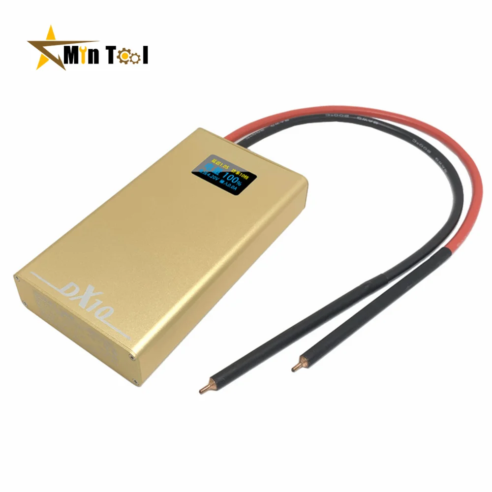

DX10 Portable Spot Welder OLED Adjustable Battery Spot Welding Machine 0.1/0.12mm Nickel 18650 8awg Spot Pen Welder Tool