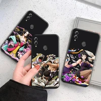 one piece anime phone case for huawei honor 7a 7x 8 8x 8c 9 v9 9a 9s 9x 9 lite 9x lite 8 9 pro back liquid silicon soft funda