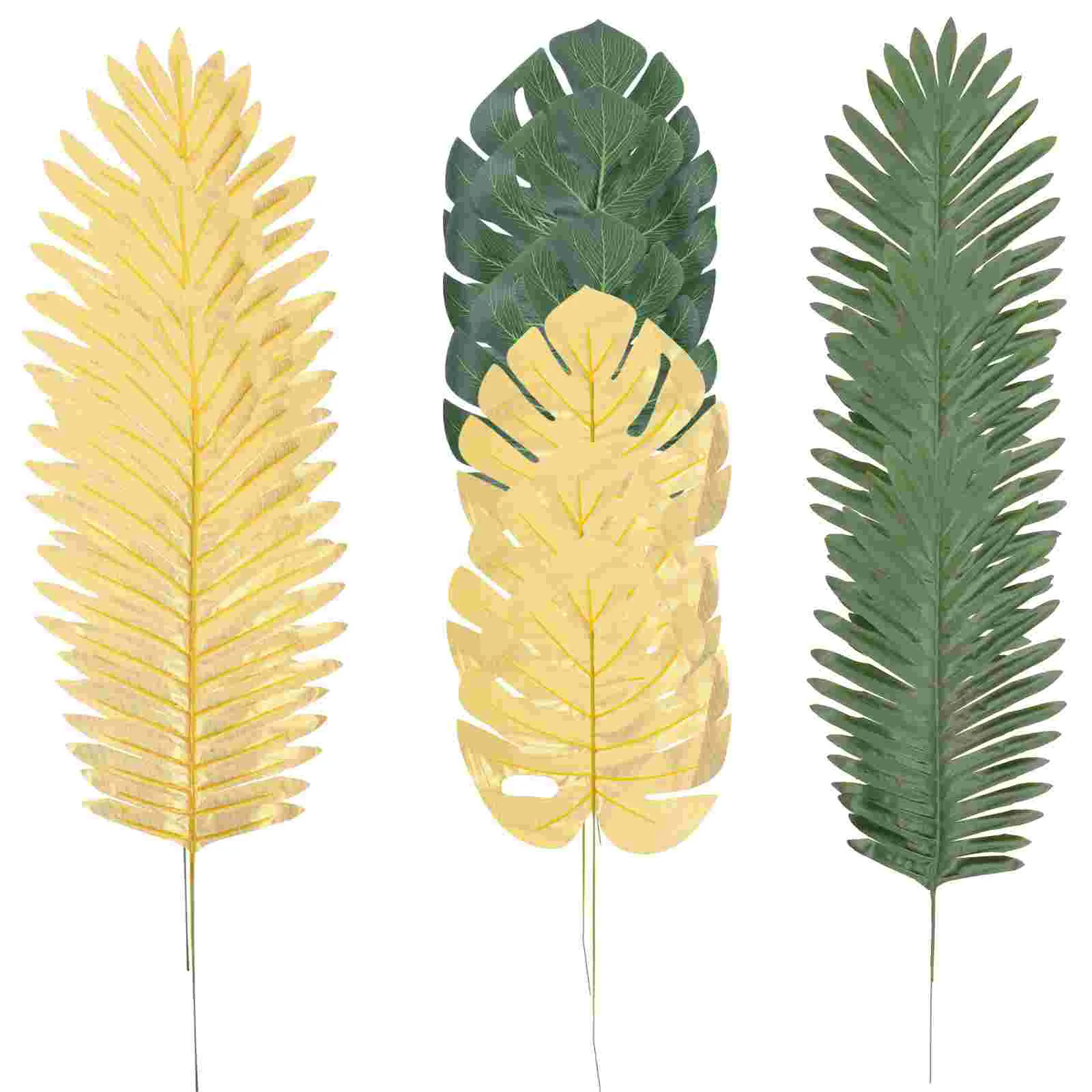 

12Pcs Fake Leaves Artificial Monstera Leaf Tropical Leaf Decoration Photo Prop