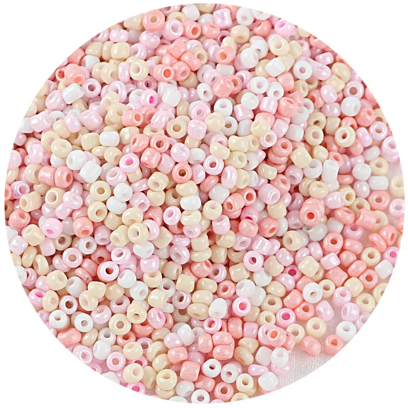 200-1000pcs 2/3/4mm Glass Seed Beads Round Spacer Charm Loose Beads for Jewelry Making Supplies DIY Earring Necklace Accessorpes