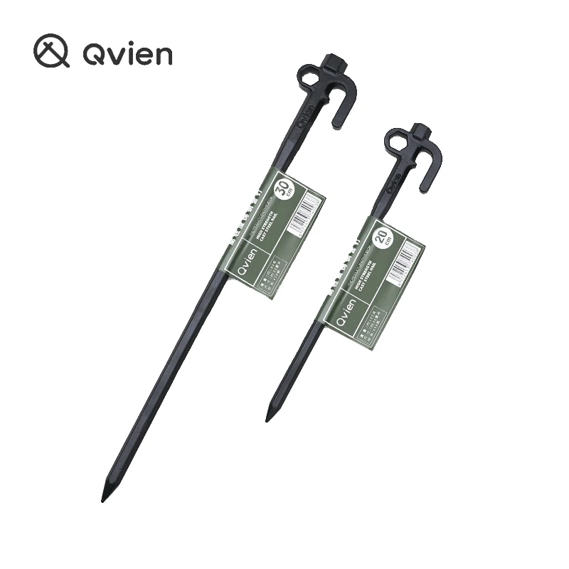 

Qvien Outdoor Cast Steel Ground Nails Thickened Tent Accessories Canopy Beach Fixed Camping Nails Snow Resistant Metal Nails
