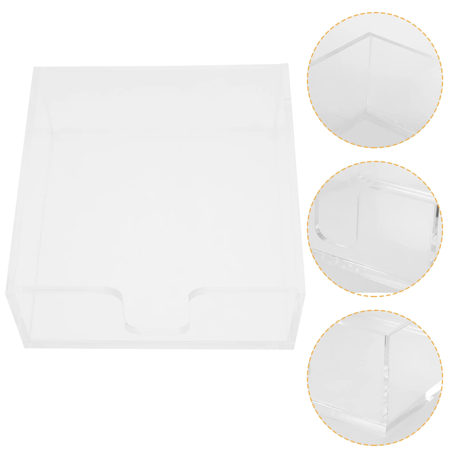 

Decor Standing Napkin Holder Clear Desktop Transparent Holders For Cloth Napkins