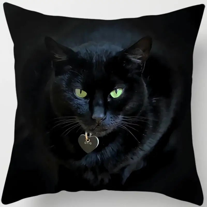 

Наволочка Black Cat Print Polyester