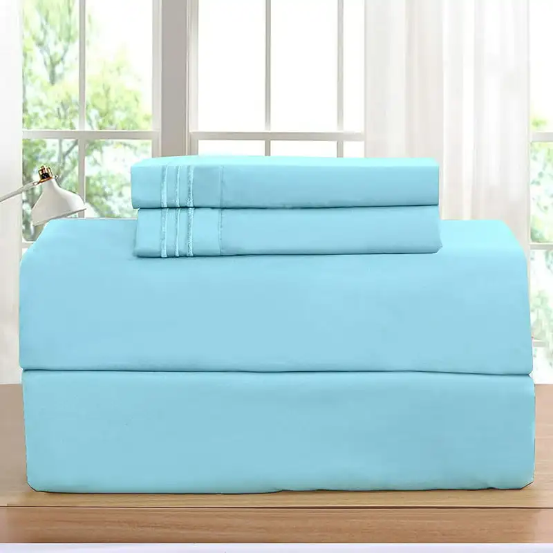 

1800 Thread Count Egyptian Quality Super Soft Wrinkle Free 2-Piece Pillowcases- Standard Size-Aqua