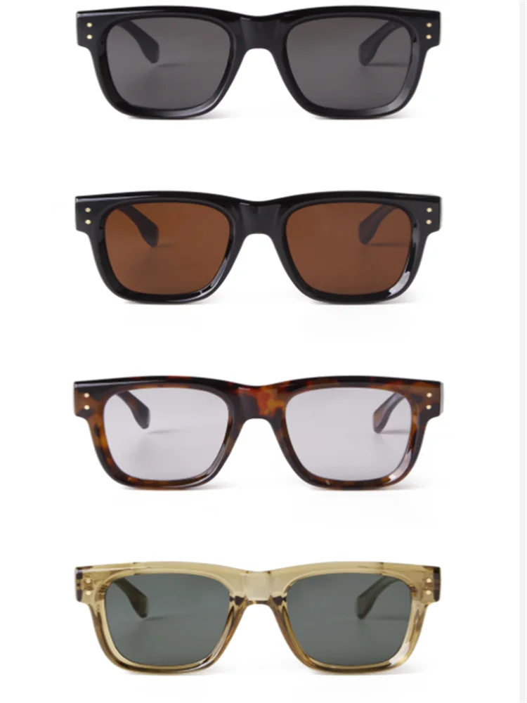 Зеркальные солнцезащитные очки в стиле ретро с двойным лучом и лягушкой мужские