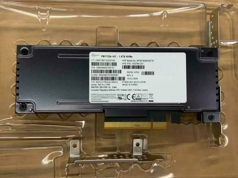 

Sams 1,6 TB PCIE SSD PM1725B HHHL 60tlc/3DWPD/8.76PBW