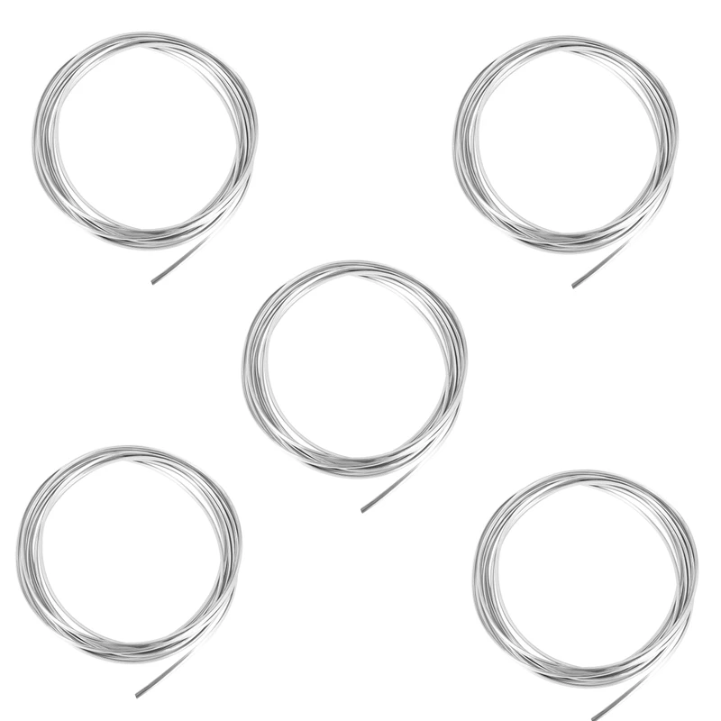 

5Pcs 20FT Chrome Moulding Trim Strip Car Door Edge Scratch Guard Protector Cover Silver