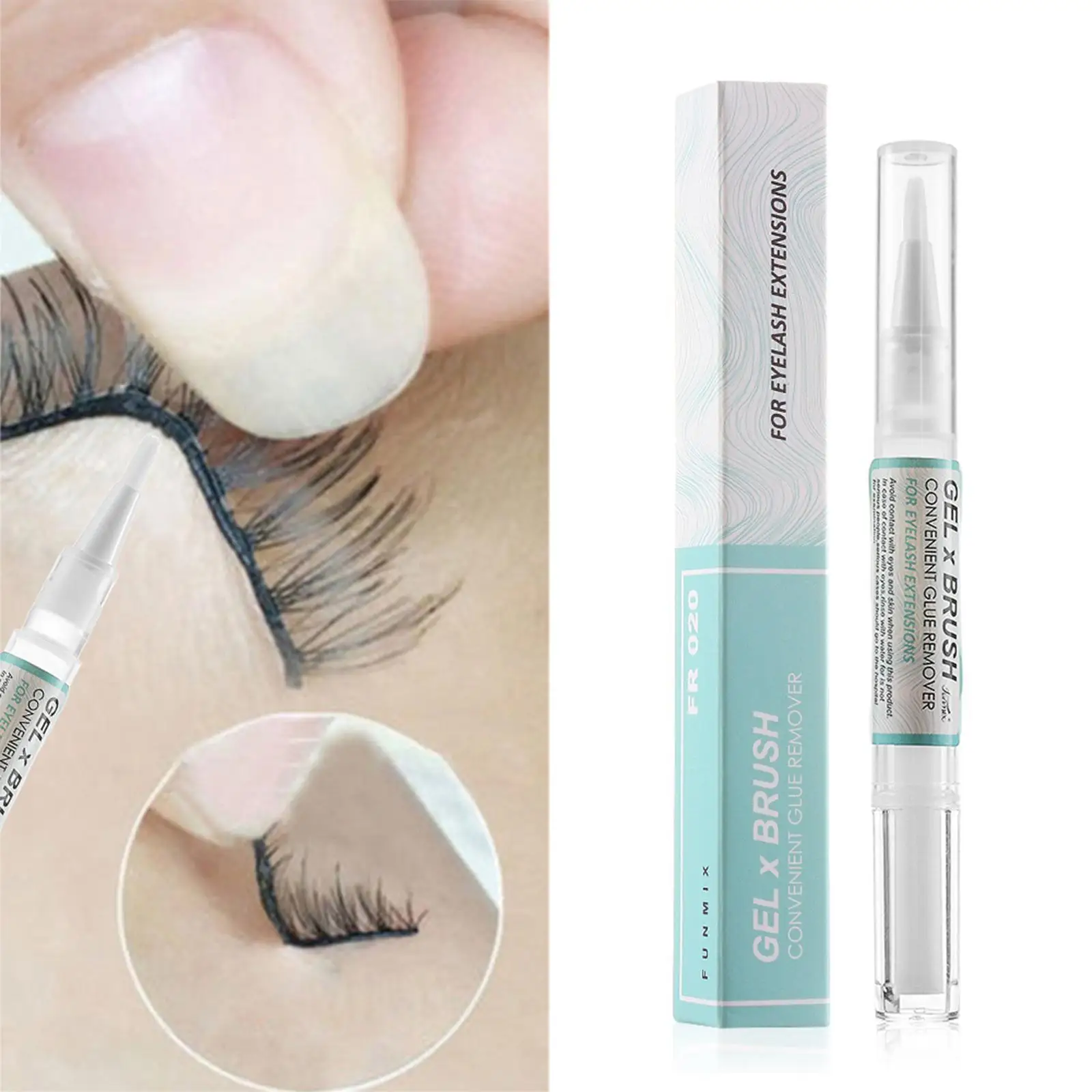 

Fake Eyelash Glue Remover Pen Professional Glue Remover Grafting Lashes Eyelash Extension Non-irritating Tasteless Faster Remove
