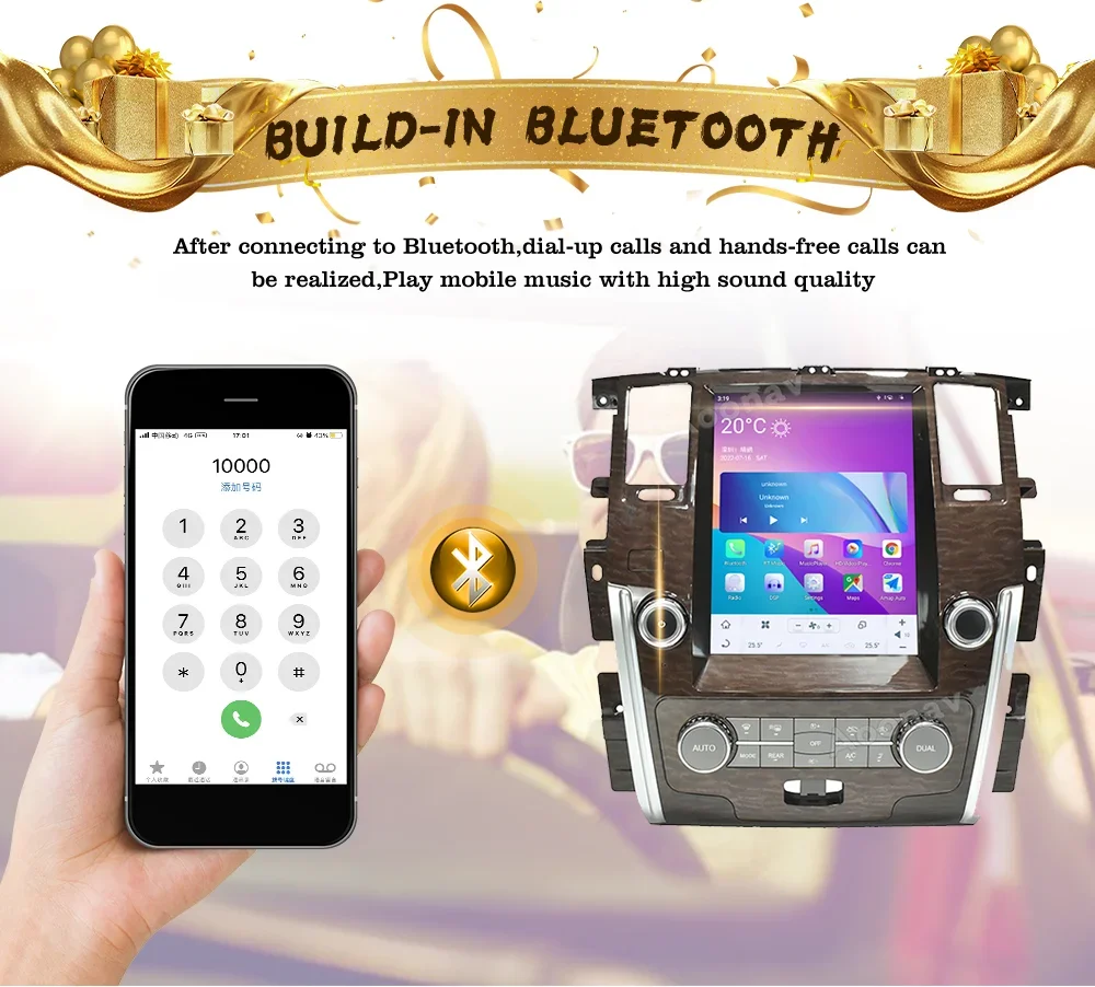 

Новинка, автомобильный стереопроигрыватель Qualcomm для Nissan патруль Y62 2012-2020 2021, GPS-навигация, мультимедийный радиоплеер, беспроводной приемник Carplay