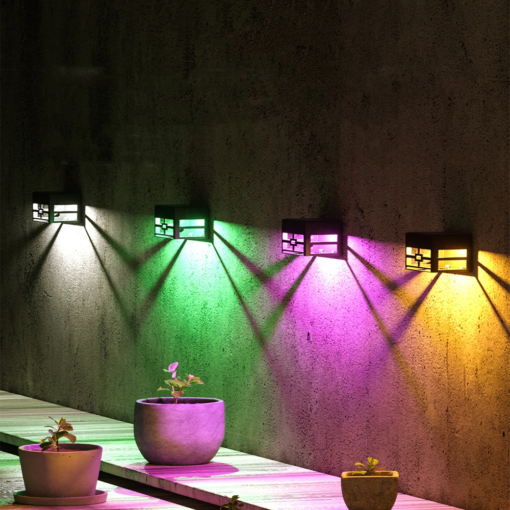 

Outdoor Solar Motion Sensor Control LED Light Waterproof Wall Lamp Garden Porch Yard Balcony Decoration Fence Solar Lights