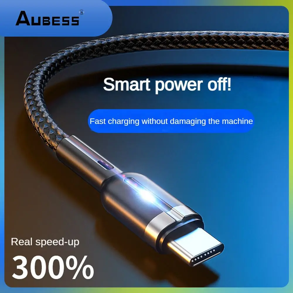 

Auto Power Off 100W Type C To Type C Fast Charging Cable For Laptop Xiaomi Samsung All Type C Phone CA-284