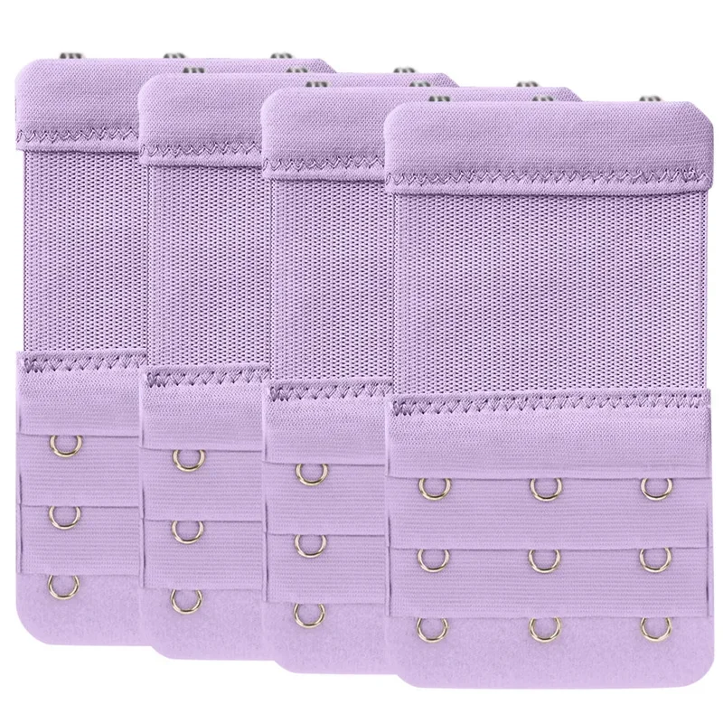 Эластичный трирядный удлинитель бюстгальтера с тремя пуговицами жемчужная