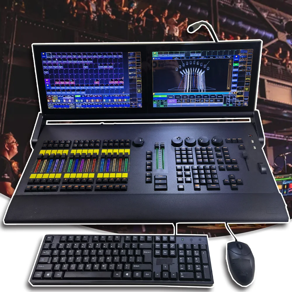 Консоль управления T2 с моторизованным фейдером и подсветкой консоль RGB DMX