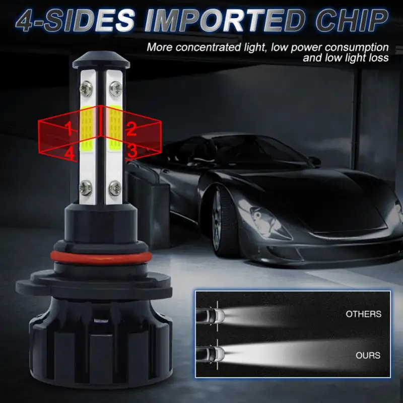 

Durable Car Headlight Bulbs Plug And Play Efficient And Safe Led Car Lights 360 ° No Dead Angle Lighting 6000k Car Haedlight 22w