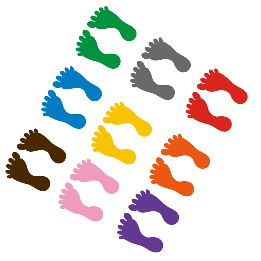 

Pairs Small Footprint Stickers Footprint decals Footprint Floor Stickers Creative Durable Footprints Stickers for Kindergarten