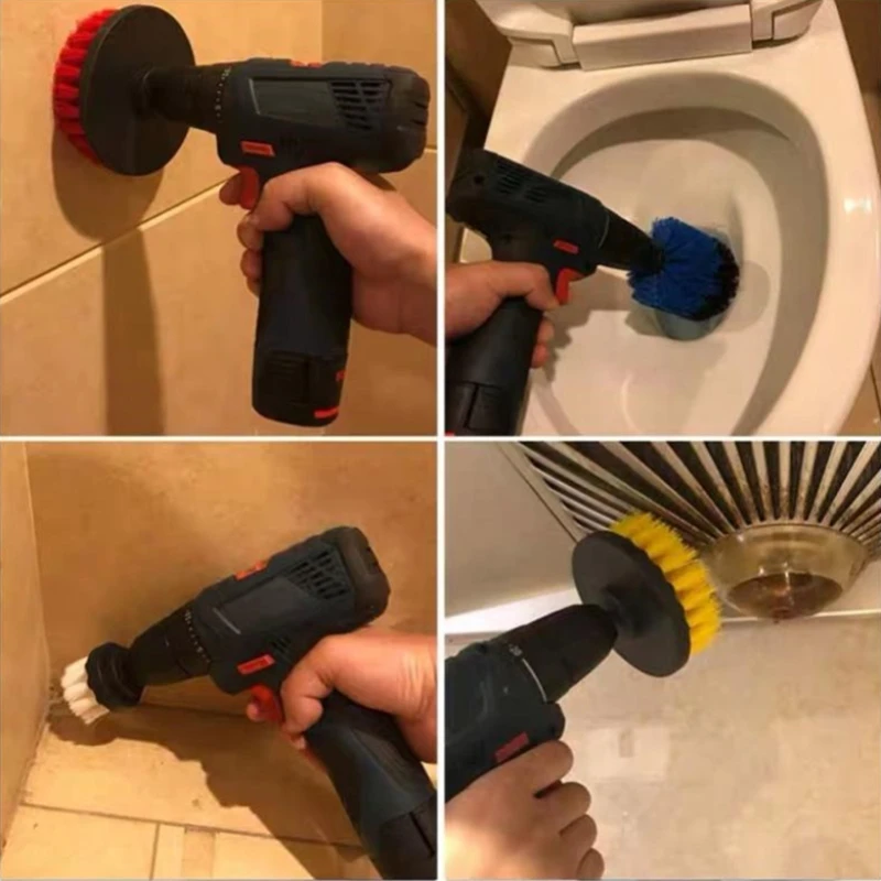 3 шт./компл. электрическая щетка-скруббер Набор щеток для дрели пластиковая