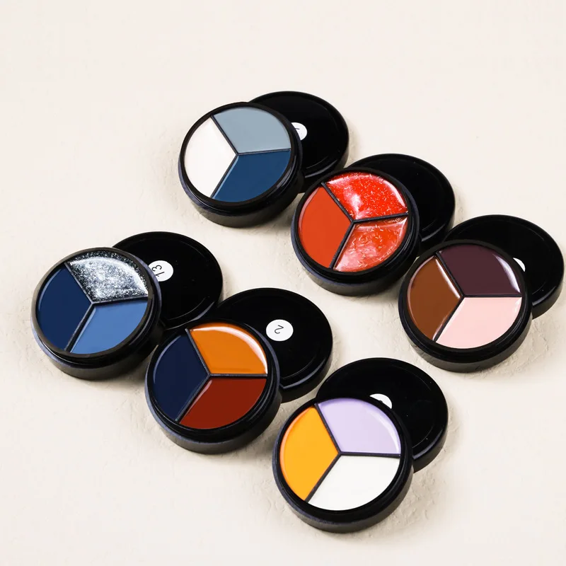 

Трехцветный однотонный Блестящий кремовый Гель-лак для ногтей, 3 цвета