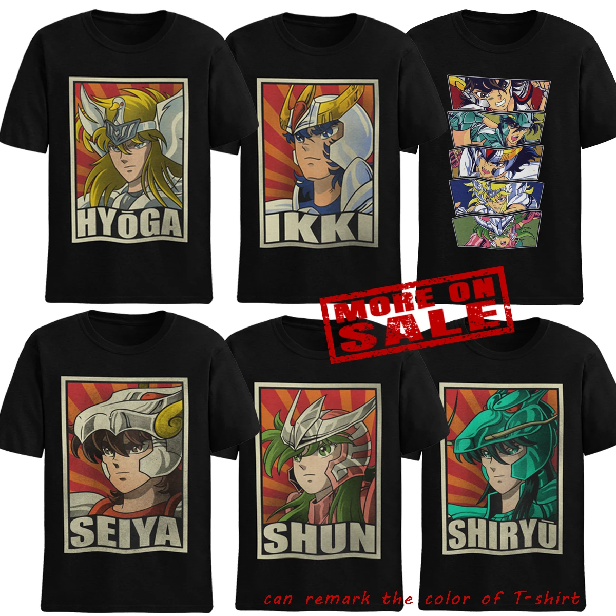 Мужская футболка с коротким рукавом Saint Seiya Повседневная летняя круглым вырезом и