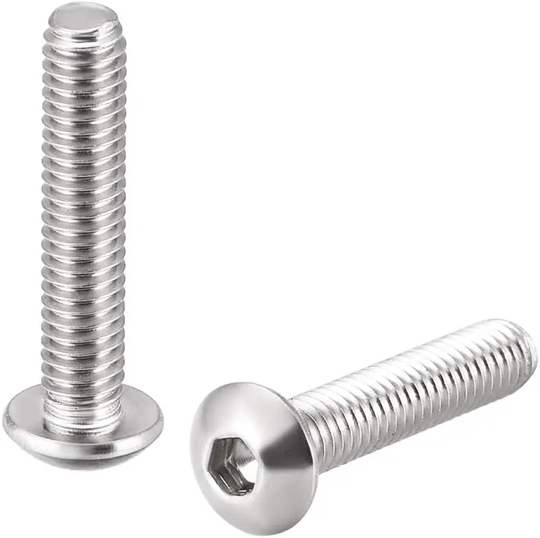 

Keszoox M3x10mm Machine Screws Hex Socket Round Head Screw 304 Stainless Steel Fasteners Bolts 20pcs