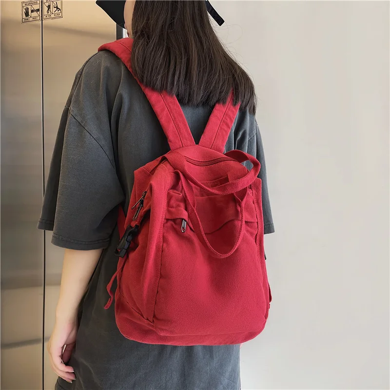 

Fashion Backpack Casual New Women Backpack Nylon Solid Color Shoulder Bags Teenage Girl School Bags Mochilas Rucksacks Bags