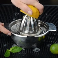 portable lemon orange manual fruit juicer 304 stainless steel kitchen accessories tools citrus raw hand pressed juice maker